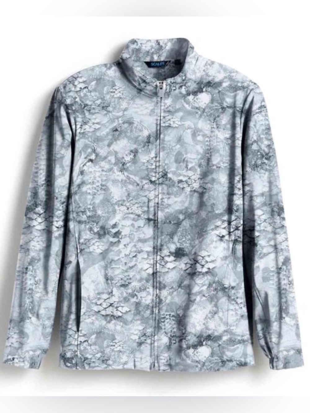 Men's Gray Camo Windbreaker Jacket by SCALP